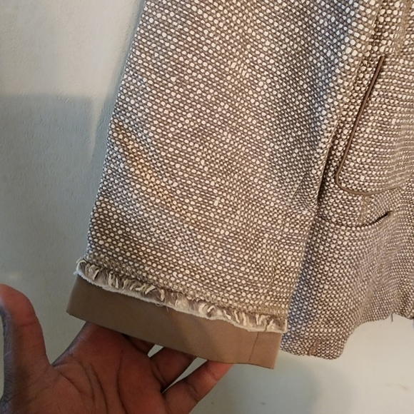 LAFAYETTE 148 New York Tweed Snap Front Blazer Pit To Pit 21" - Picture 3 of 10